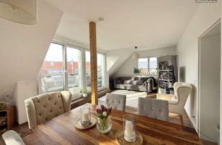 Wohnung mieten in 46325 Borken, Wohnen über den Dächern – helle Dachgeschosswohnung mit Balkon in zentraler Lage