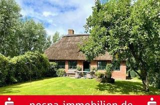 Haus kaufen in 25836 Vollerwiek, Bezauberndes Reetdachhaus in absoluter Alleinlage