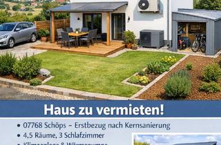 Haus mieten in 07768 Schöps, Haus zu vermieten | Erstbezug nach Sanierung | nahe Jena