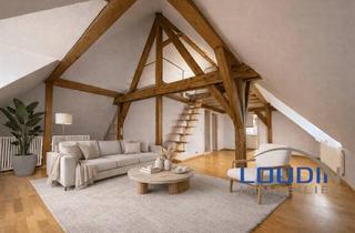 Wohnung kaufen in 77652 Offenburg, Stilvolle Dachgeschosswohnung mit Dachterrasse & Gartenidylle.