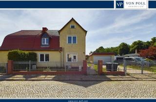 Doppelhaushälfte kaufen in 15537 Erkner, Großzügige Doppelhaushälfte mit Doppelgarage auf großem Grundstück und zusätzlichem Büroraum