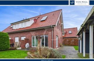 Reihenhaus kaufen in 26553 Dornum, Modernes Reihenendhaus mit Sonnen-Terrassen und küstennahem Gartenleben in Dornum