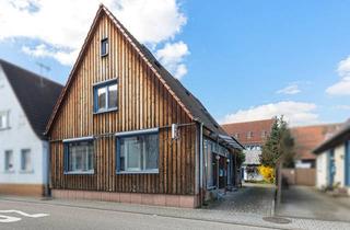 Gewerbeimmobilie kaufen in 76297 Stutensee, Architektonisches Unikat mit Geschichte, Gartenidylle und Zukunftspotenzial - Wohnen und Gewerbe