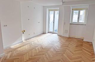 Penthouse kaufen in Hähnelstraße, 12159 Berlin, Palais Friedenau: Elegantes 3-Zimmer-Souterrain mit Terrasse – überraschend hell, Erstbezug
