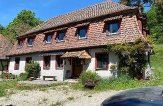 Haus kaufen in 91617 Oberdachstetten, Oberdachstetten - Historisches Fachwerkhaus mit 2 Hektar Land