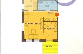 Wohnung mieten in 55294 Bodenheim, IMMOBILIENPUNKT***SCHICKE MÖBLIERTE, BARRIEREFREIE, ZWEI ZIMMER WOHNUNG MIT FAHRSTUHL UND BALKON ZE