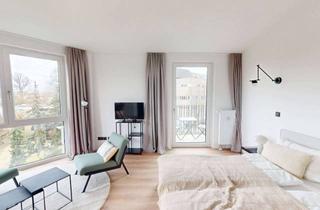Wohnung mieten in Scharnweberstraße, 12459 Oberschöneweide, Dein Neustart in Berlin: Vollständig möbliertes Single-Apartment mit EINBAUKÜCHE und BALKON