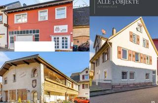 Anlageobjekt in 75305 Neuenbürg, Seltene Investmentchance: 3 Objekte - 5 Wohneinheiten - Werkstatt und 3 Garagen im Paket