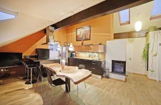 Immobilie mieten in 81827 Trudering-Riem, Möbliert: Luxurieuse 3-Zimmer Dachgeschosswohnung in München Trudering