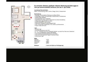 Immobilie mieten in 81735 München, Bestens gepflegte 2-Zimmer Wohnung mit Südloggia
