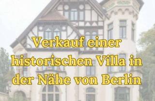 Villa kaufen in 16321 Bernau, Herrschaftliches Anwesen nahe Berlin: Historische Villa mit 3,4 ha Parkgrundstück