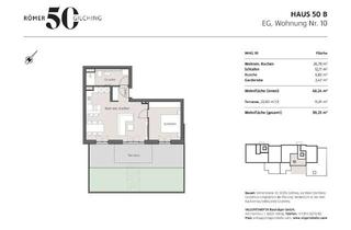 Wohnung kaufen in Römerstraße 50 B, 82205 Gilching, Kompakte 2 Zimmer-Gartenwohnung mit XXL-Terrasse - perfekt für Kapitalanleger!