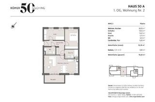 Wohnung kaufen in Römerstraße 50 A, 82205 Gilching, Barrierefrei nach BayBO: 3-Zimmer Neubauwohnung im 1.OG mit Südwest-Balkon