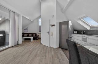 Wohnung kaufen in 76185 Grünwinkel, Wohnen über den Dächern von Grünwinkel – stilvolle Dachgeschosswohnung mit Terrasse & Garage