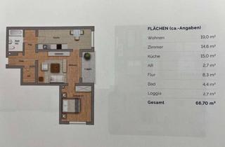 Wohnung kaufen in Im Hippel, 55435 Gau-Algesheim, Helle 2-Zimmer Wohnung mit Balkon im 1. OG in Gau-Algesheim