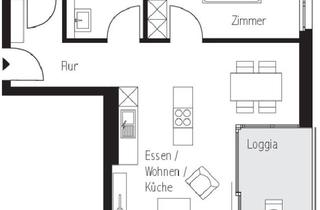 Wohnung mieten in Herbststraße 21, 74072 Heilbronn, Neubau 2-Zimmer-Wohnung mit Balkon und Garage in Heilbronner Kernstadt
