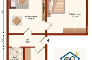Wohnung mieten in An Der Kleinbahn 24, 01683 Leuben, 2-RMW 54m² in ruhige Lage - Einzugsmonat kostenlos, EBK, Badewanne