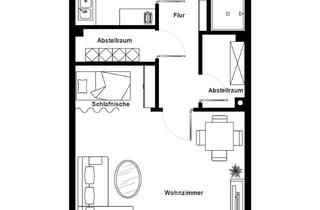 Sozialwohnungen mieten in Am Mühlenberg 14, 25779 Hennstedt, Modernisierte 1-Zimmer-Wohnung im 1. OG mit WBS