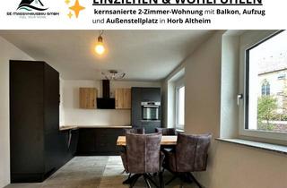 Wohnung kaufen in 72160 Horb, Einziehen & Wohlfühlen – Kernsanierte 2-Zimmer-Wohnung mit Balkon, Aufzug und Außenstellplatz