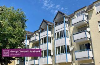 Wohnung kaufen in Georgi-Dimitroff-Straß 68, 06132 Silberhöhe, Keine roten Zahlen mehr – vermietete 1-Zimmerwohnung mit Balkon