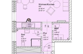Wohnung mieten in 27753 Mitte, NEUBAU **ERSTBEZUG** 2Zi 1.OG mit EBK/Balkon