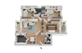 Wohnung mieten in Lerchenweg 11, 75038 Oberderdingen, Helle 4-Zimmer Wohnung mit Balkon im 2. OG in Oberderdingen