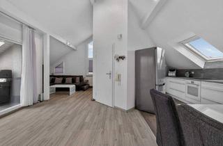 Wohnung kaufen in 76185 Karlsruhe, Karlsruhe / Grünwinkel - Wohnen über den Dächern von Grünwinkel - stilvolle Dachgeschosswohnung mit Terrasse & Garage