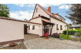 Haus kaufen in 04808 Wurzen, Wurzen OT Burkartshain - Idyllische Wohnqualität mit Garage, Garten, überdachter Südterrasse, Nebengebäude & Raumvielfalt