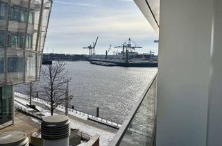 Wohnung kaufen in 20457 HafenCity, High-End-Wohnung im Luxus-Tower FiftyNine mit seitlichem Elbblick auf der Strandkaispitze