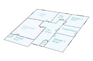 Wohnung mieten in 87647 Unterthingau, 3,5-Zimmer Erdgeschosswohnung mit Südterrasse in Unterthingau