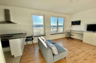 Wohnung mieten in Spreestraße, 12439 Niederschöneweide, Direkt an der Spree - Modernes möbliertes Apartment mit EBK und Terrasse