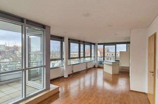 Wohnung mieten in Gräfestraße, 06110 Halle, Lichtdurchflutete Eckwohnung mit Terrasse & Panorama-Fensterfront