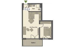 Wohnung mieten in 87772 Pfaffenhausen, Exklusiver Erstbezug in Pfaffenhausen: Helle 2-Zimmer-Wohnung mit Balkon