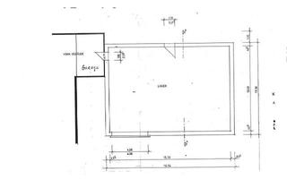 Gewerbeimmobilie kaufen in 24790 Schacht-Audorf, Massive Lagerhalle mit Garage in zweiten Reihe