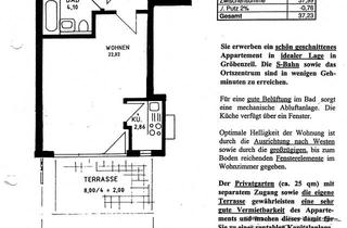 Wohnung kaufen in Karwendelstraße 11, 82194 Gröbenzell, 1 Zimmer Wohnung mit Terrasse und Gartenanteil