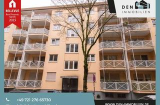 Wohnung kaufen in 76135 Weststadt, Attraktiv vermietete 2-Zimmer-Dachgeschosswohnung mit TG-Stellplatz in der Karlsruher Weststadt