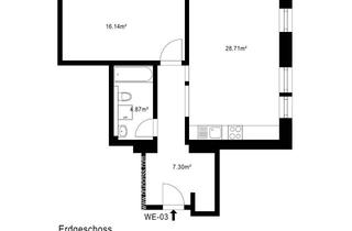 Wohnung mieten in 89073 Mitte, Erstbezug nach Sanierung: Charmante 2-Zimmer-Wohnung mit EBK, WM und kleiner Terrasse in Ulm-Mitte