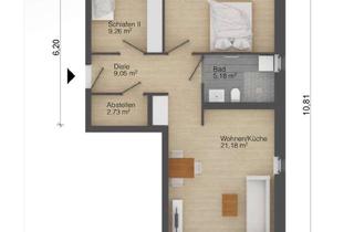 Wohnung mieten in Karl-Marx-Straße 18d, 16356 Ahrensfelde, 3-Raumwohnung mit Balkon in Lindenberg/Ahrensfelde