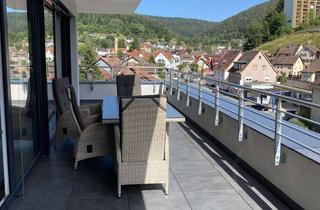Penthouse mieten in 75323 Bad Wildbad, Neuwertiges 3-Zi Penthouse mit 40qm Terrasse und EBK in Calmbach zu vermieten