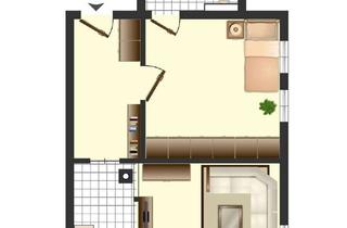 Wohnung kaufen in 72116 Mössingen, 2 Zi.-OG-Wohnung zur Anlage in Mössingen-Stadt