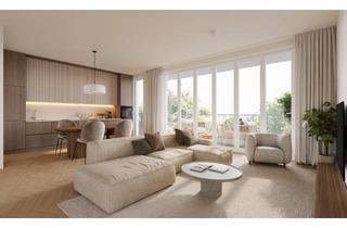 Wohnung kaufen in Niederlöricker Straße, 40667 Meerbusch, STILVOLLE ETAGENWOHNUNG MIT DREI BALKONEN UND AUFZUG IM HOCHWERTIGEN NEUBAU