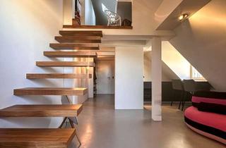 Wohnung kaufen in 81667 München, Luxuriös renoviertes 1,5-Zimmer-Apartment im Jugendstil-Altbau mit eigener Dachterrasse!