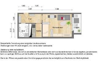 Wohnung mieten in E.-Mühsam-Str. 203, 08062 Neuplanitz, 1-Raumwohnung zentraler Lage