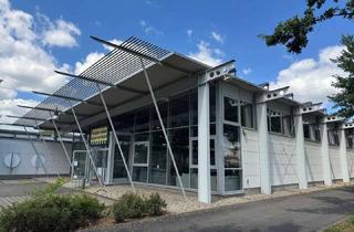 Gewerbeimmobilie mieten in Kirchstr. 32, 67377 Gommersheim, Gläserne, transparente Gewerbehalle, Fläche teilbar