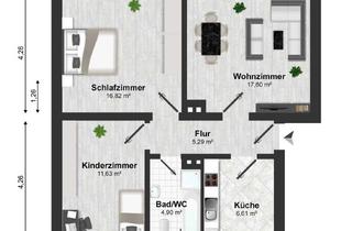 Wohnung kaufen in 31319 Sehnde, Vermietete 3-Zimmer-Wohnung im Hochparterre in zentraler Lage von Sehnde