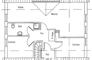Wohnung mieten in 04435 Schkeuditz, Gepflegte Dachgeschoßwohnung mit 4 Zimmern und Einbauküche in Schkeuditz - Radefeld