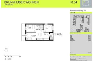 Wohnung mieten in Schallerstraße, 86154 Oberhausen, Neubau / 3-Zimmer Wohnung im Erdgeschoss
