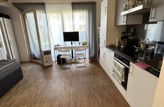Wohnung mieten in Maxauer Straße 10D, 76187 Knielingen, Voll möblierte 1 Zimmer Wohnung mit Terrasse + Garten NEUBAU!