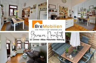 Wohnung kaufen in 28199 Neustadt, 3,5-Zimmer-Altbau-Maisonette-Whg. mit Terrasse&Balkon im 2 Parteien-Haus