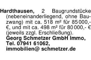 Grundstück zu kaufen in 74239 Hardthausen, Hardthausen, 2 Baugrundstücke ­(nebeneinanderliegend, ohne Bauzw